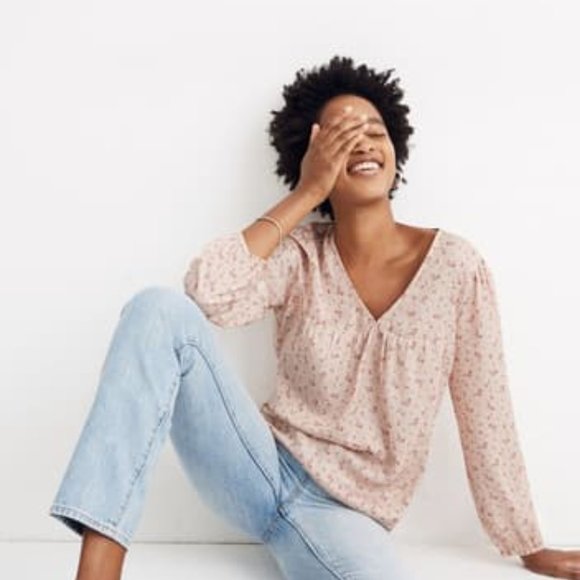 Madewell Floral Boho Top - Picture 3 of 7